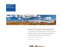 Tablet Screenshot of claremontcapital.com